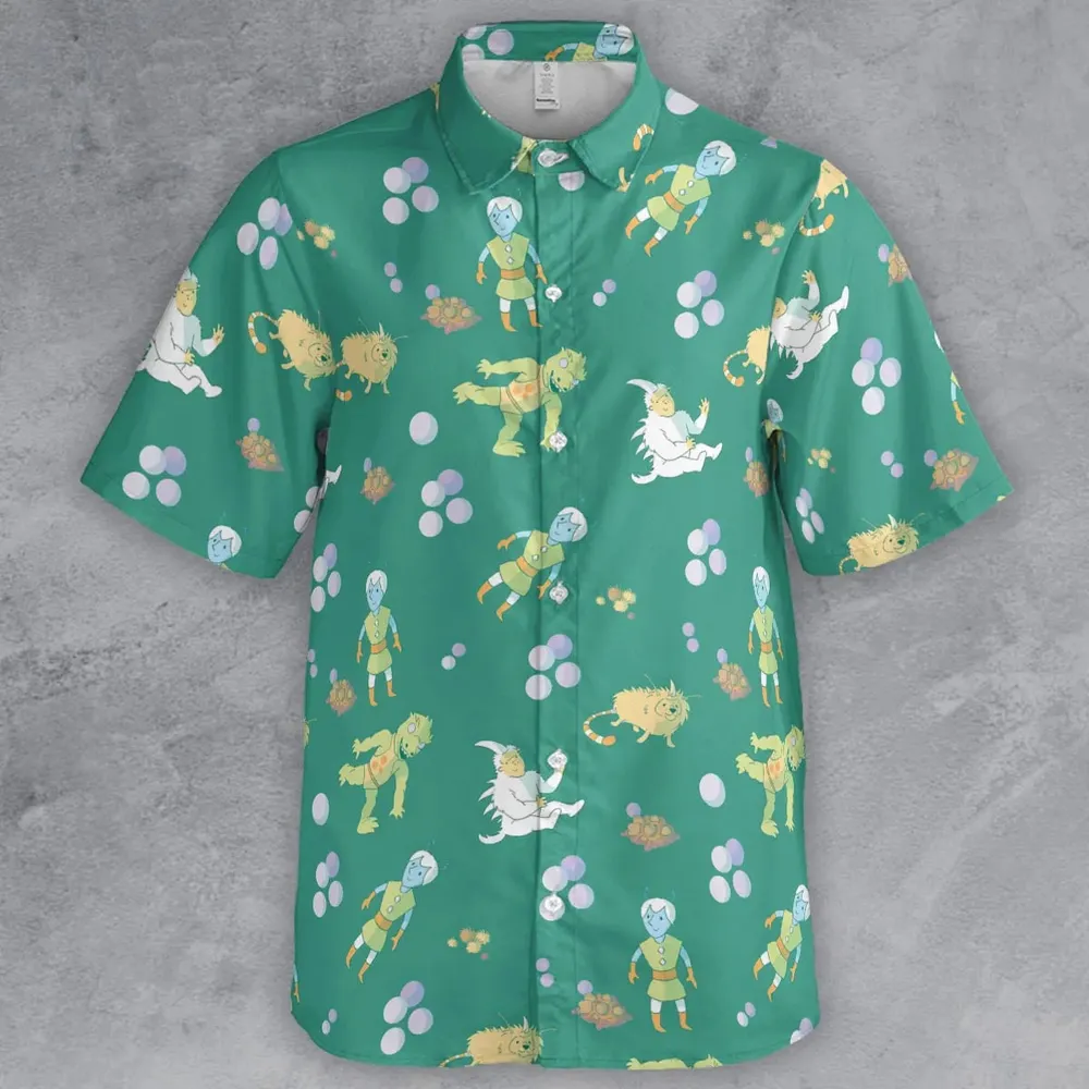 Gorn Alien Star Trek Button Down Shirt - 2