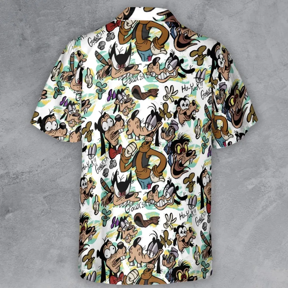 Many Faces Of Goofy Button Down Shirt - 3