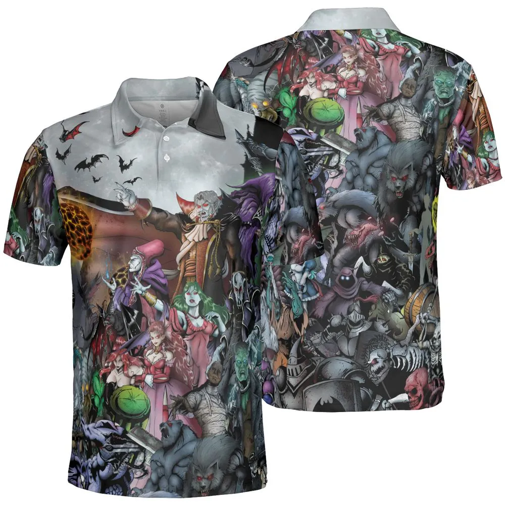 AOP Men/Women Polo Shirt - T3RL3X9Y -  - 2