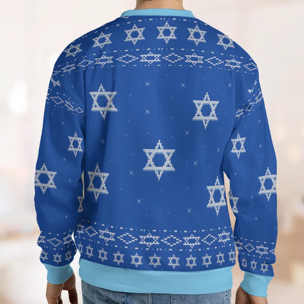 Celebrate Hanukkah Star Trek Ugly Christmas Sweatshirt - 3