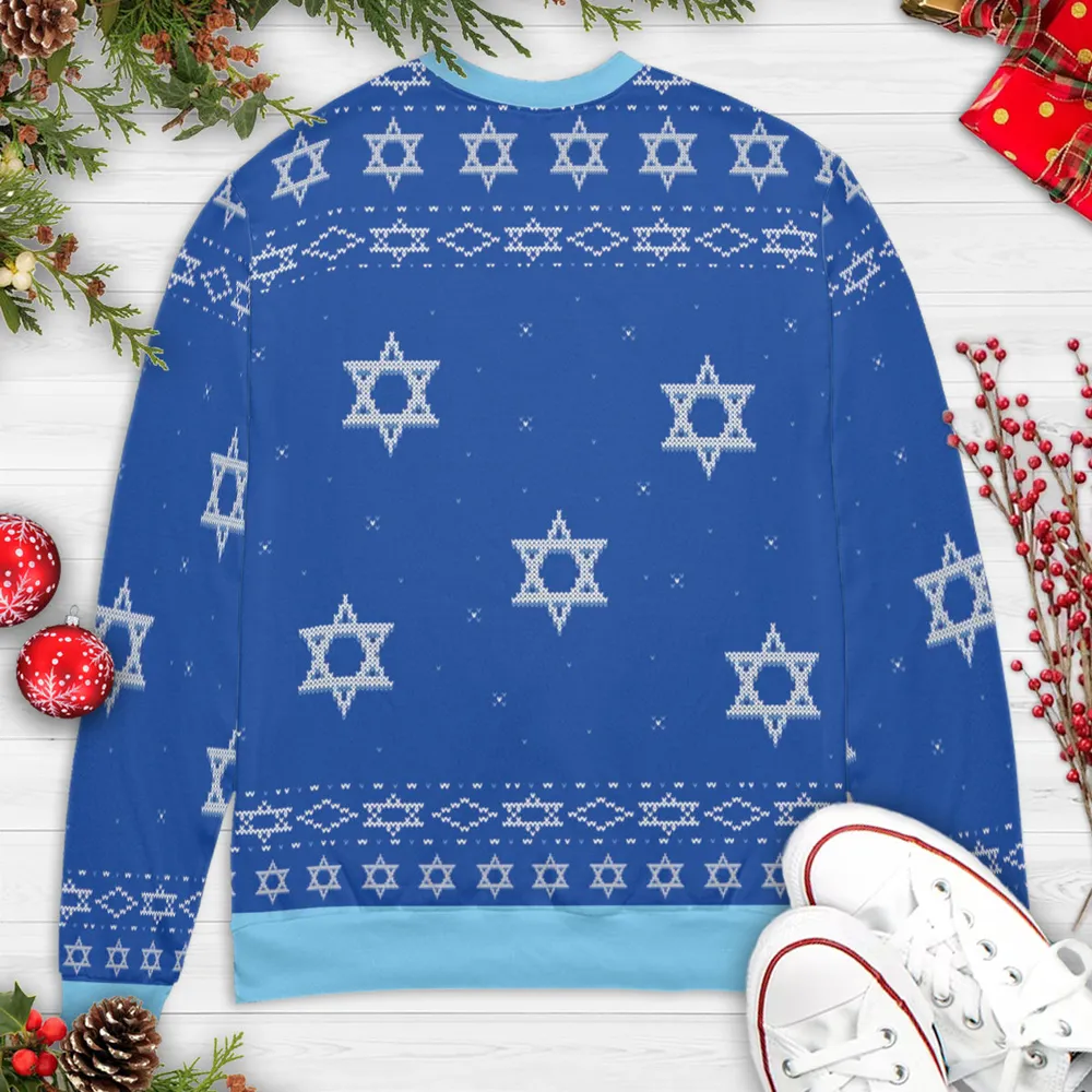Celebrate Hanukkah Star Trek Ugly Christmas Sweatshirt - 5
