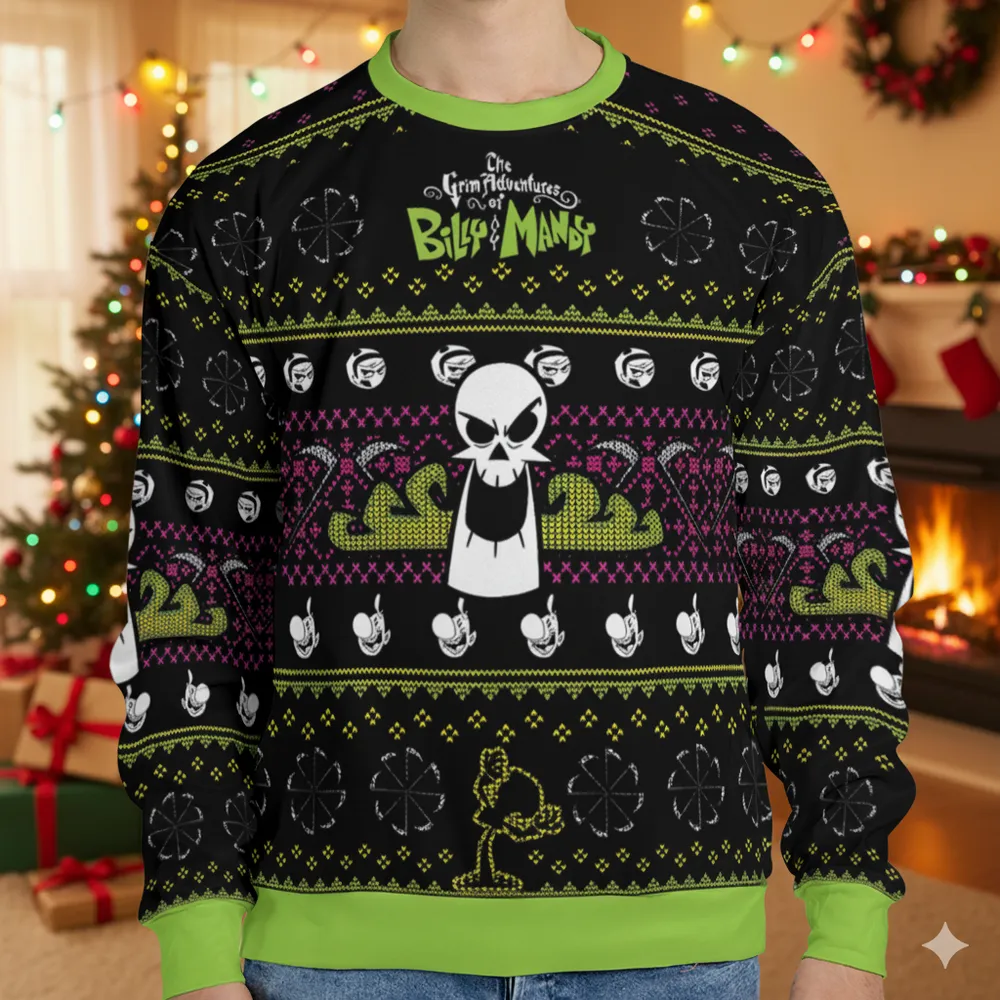 Billy And Mandy Ugly Christmas Sweatshirt - 1