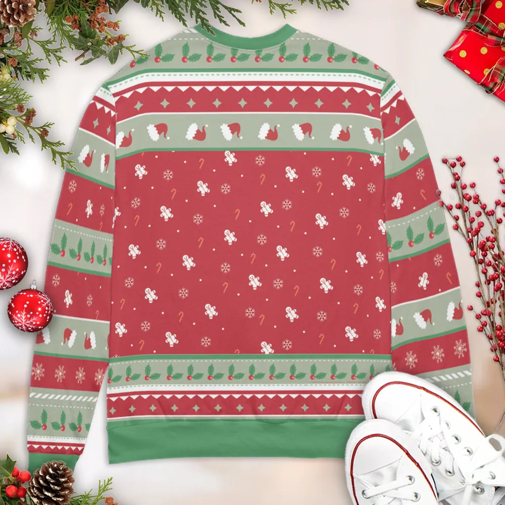 Santa's Dead Murder She Wrote Ugly Christmas Sweatshirt - 4