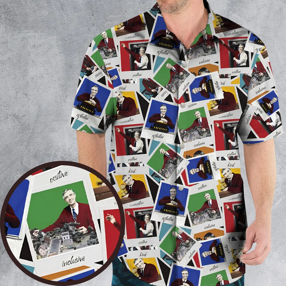 Mister Rogers Polaroid Hawaiian Shirt - 1