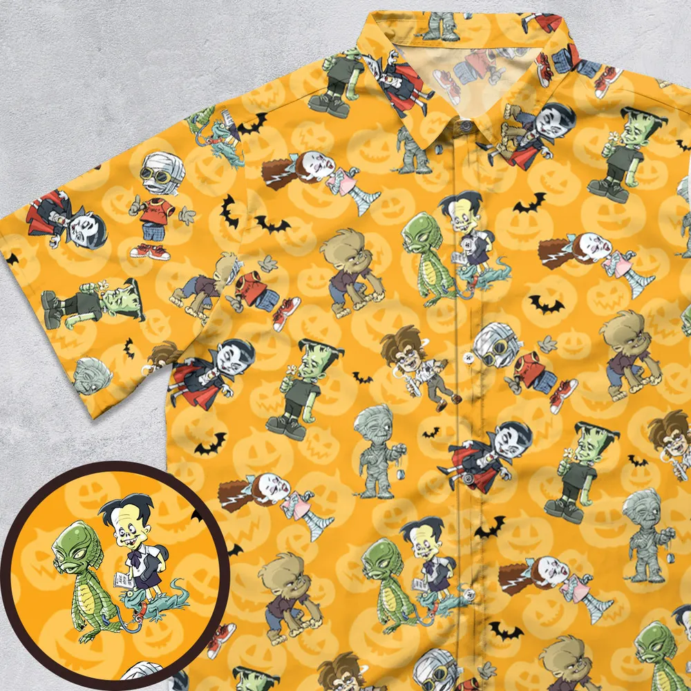Monster Babies Button Down Shirt - 1