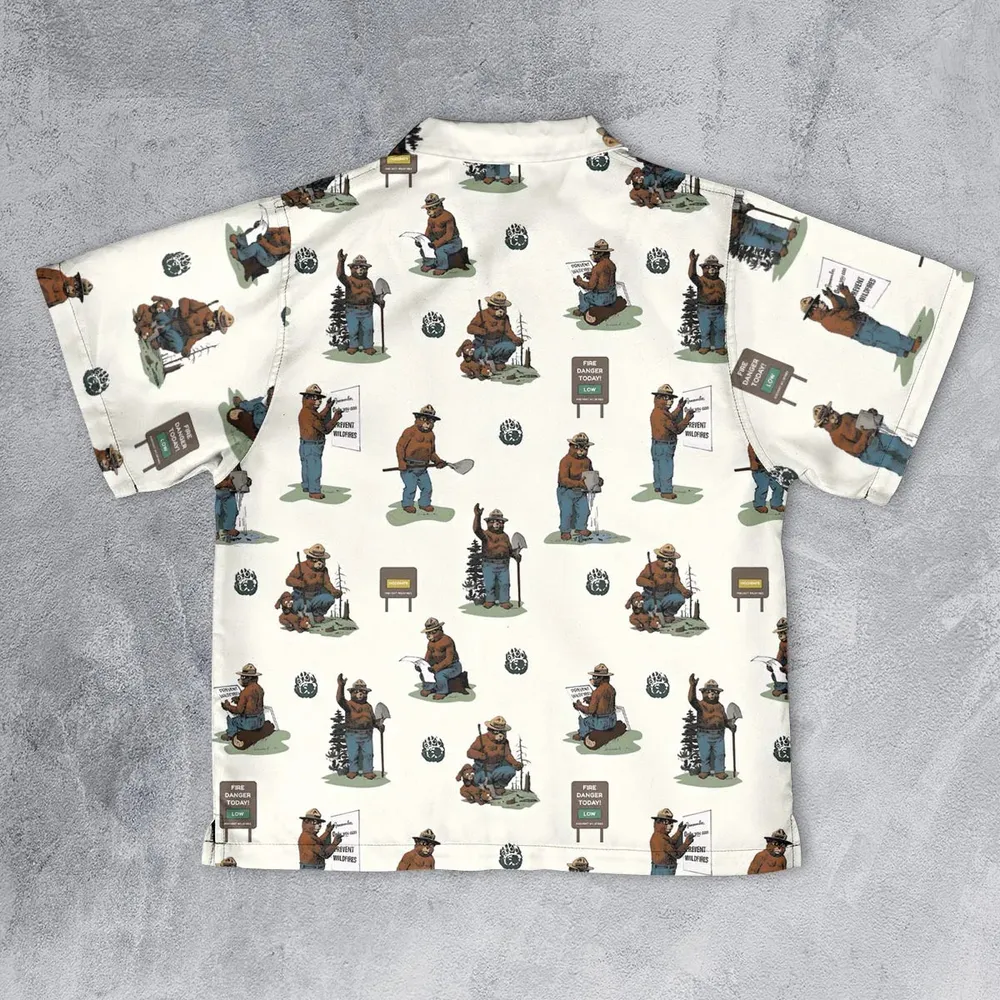Smokey The Bear Youth Hawaiian Shirt - 2