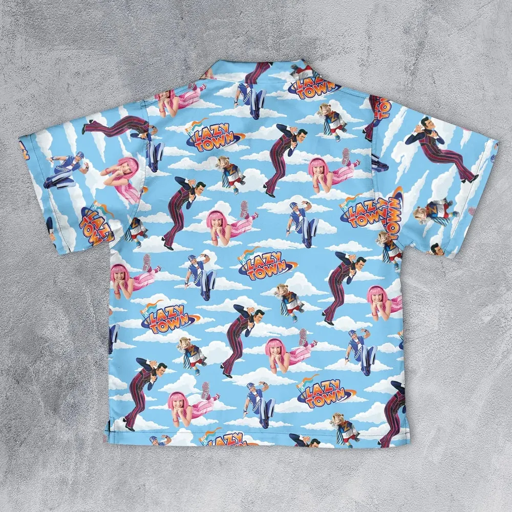 Lazy Town Collage Youth Hawaiian Shirt - 2