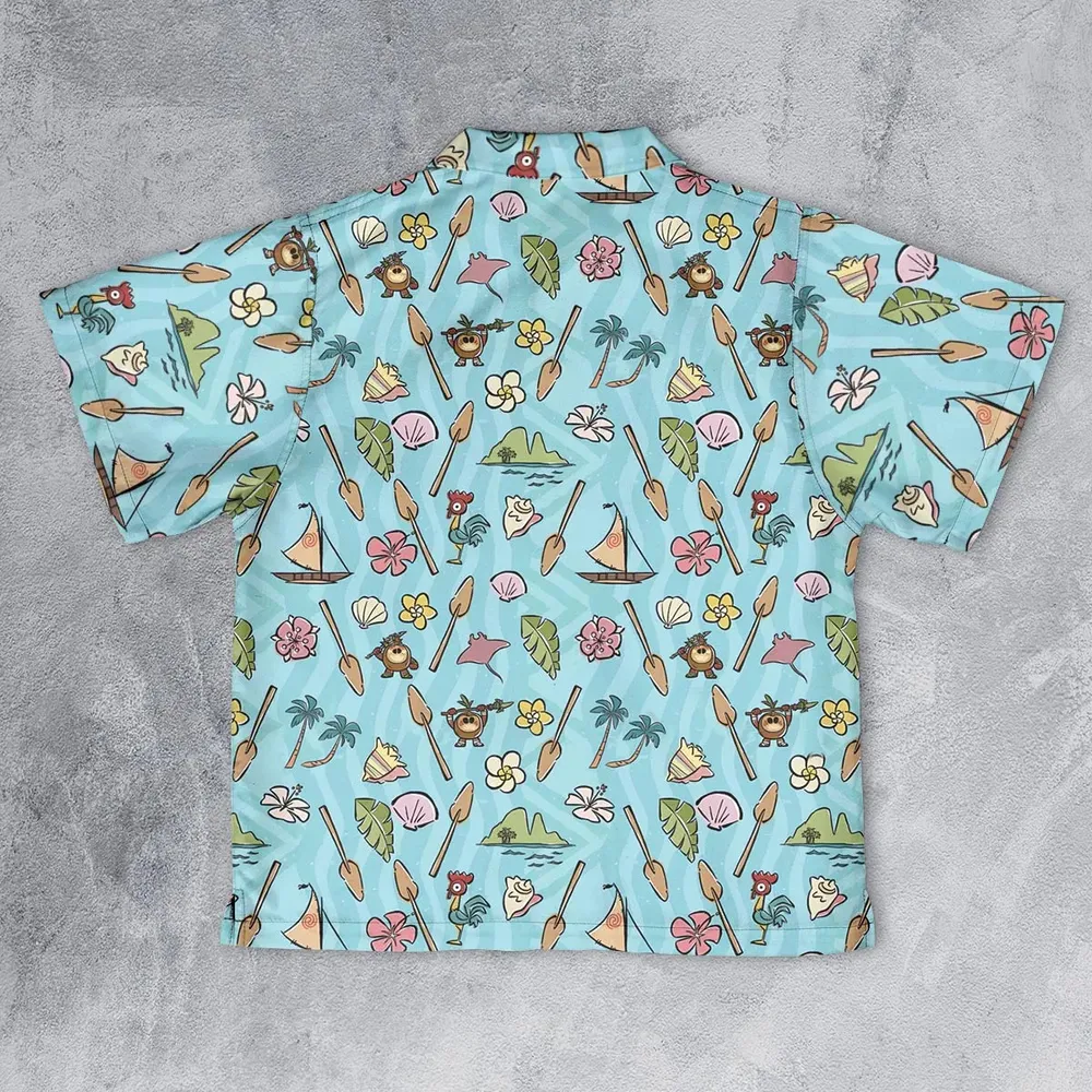 Ocean Vibes Moana Youth Hawaiian Shirt - 2