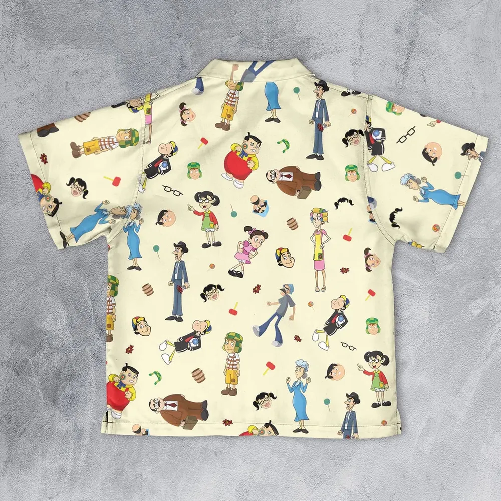 El Chavo Cartoon Characters Youth Hawaiian Shirt - 2
