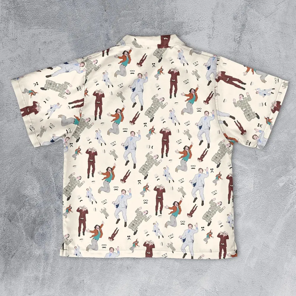 News Team Assemble Anchorman Youth Hawaiian Shirt - 2