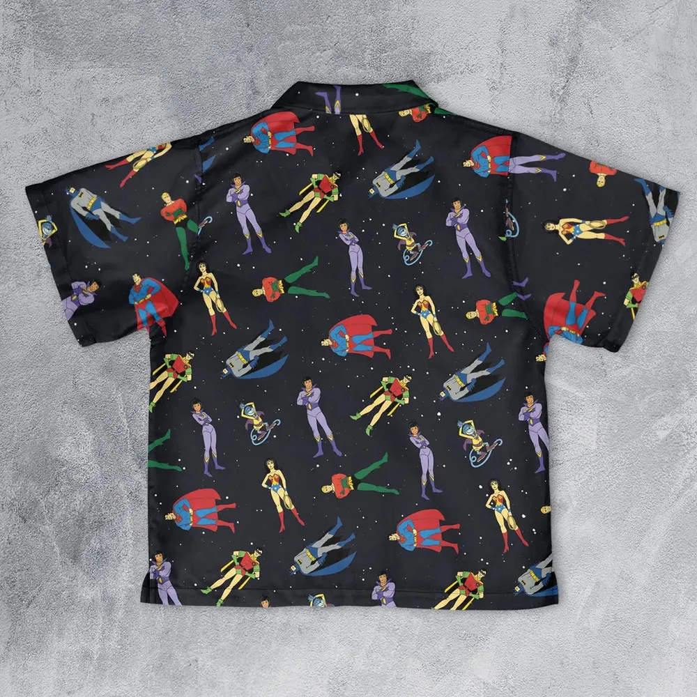 The Super Powers Team Super Friends Youth Hawaiian Shirt - 2