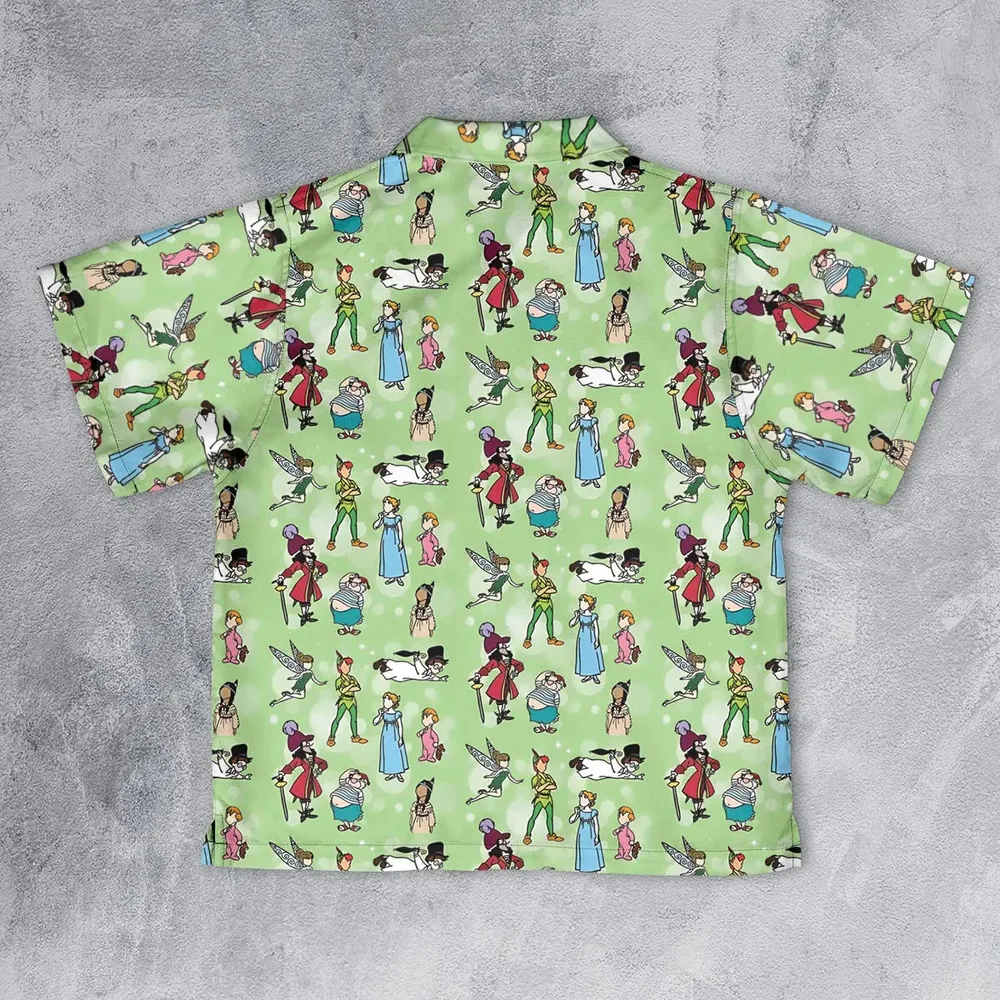 Neverland Doodles Peter Pan Youth Hawaiian Shirt - 2