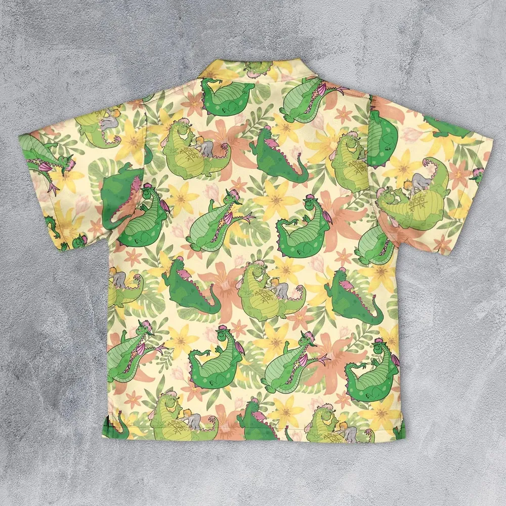 Elliott Dragon Pete's Dragon Youth Hawaiian Shirt - 2