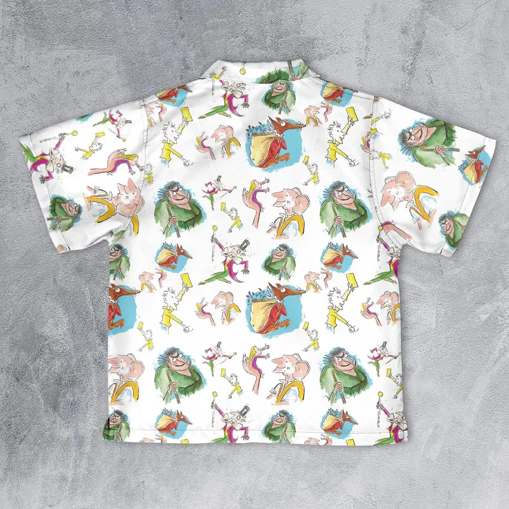 Roald Dahl Characters Youth Hawaiian Shirt - 2