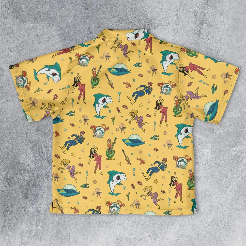 Undersea Style Jabberjaw Youth Hawaiian Shirt - 2