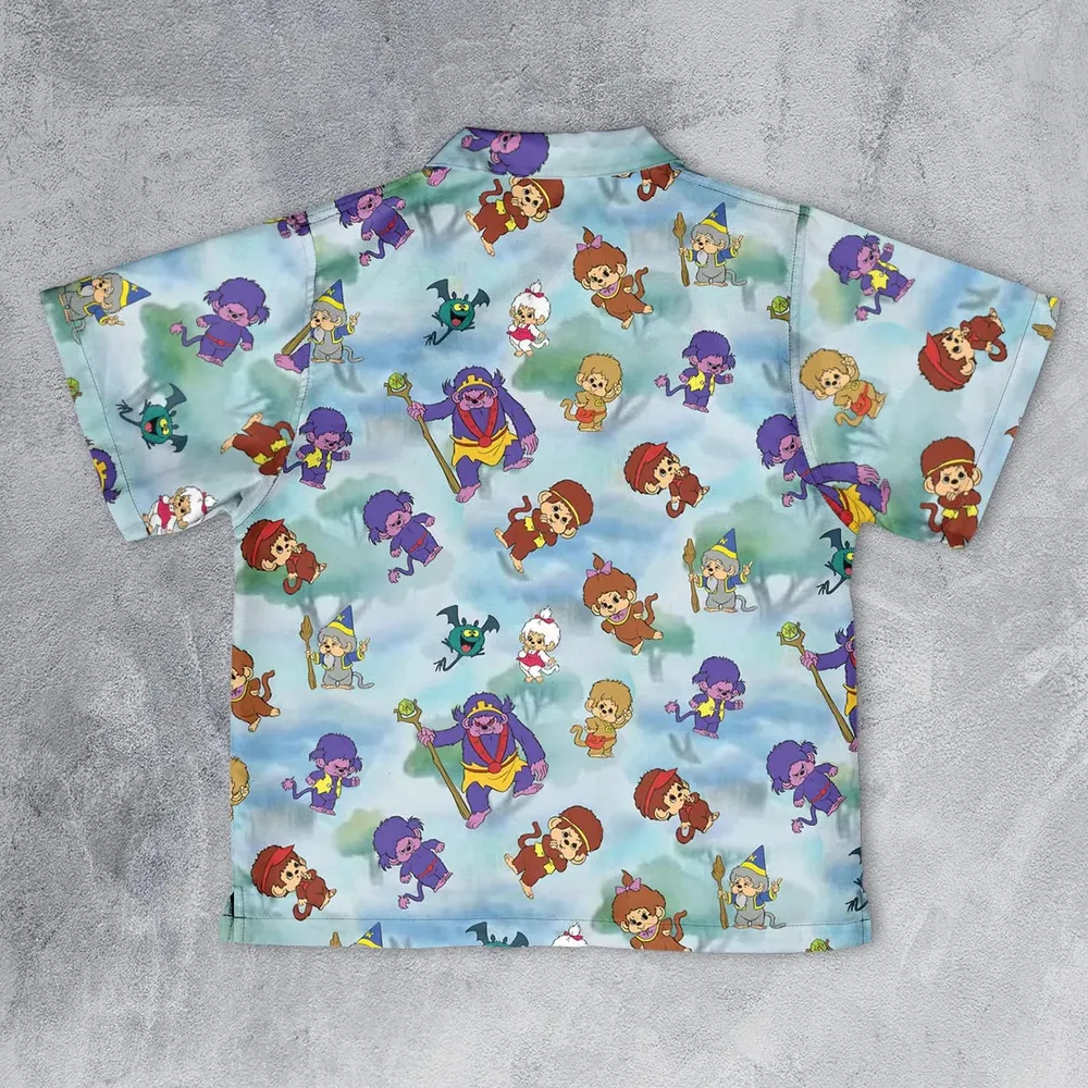 Monchhichis Cartoon Characters Youth Hawaiian Shirt - 2