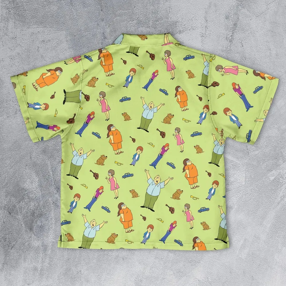 Wait Till Your Father Gets Home Characters Youth Hawaiian Shirt - 2