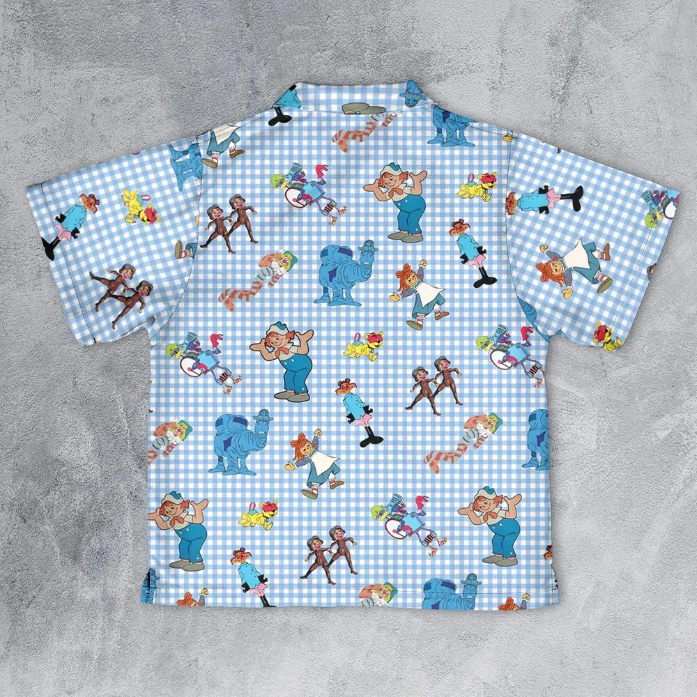 Wholesome Memories Stitched Raggedy Ann & Andy Youth Hawaiian Shirt - 2