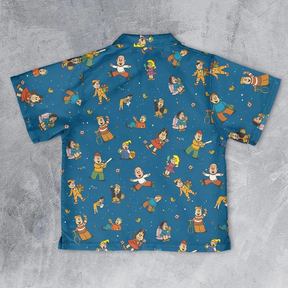 Cartoon Throwback The Little Lulu Show Youth Hawaiian Shirt - 2