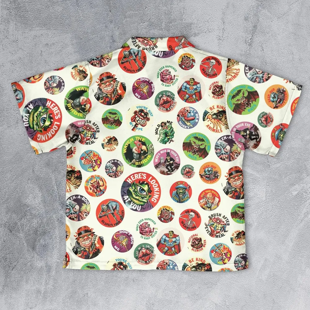Nostalgic Memories Ugly Buttons Youth Hawaiian Shirt - 2