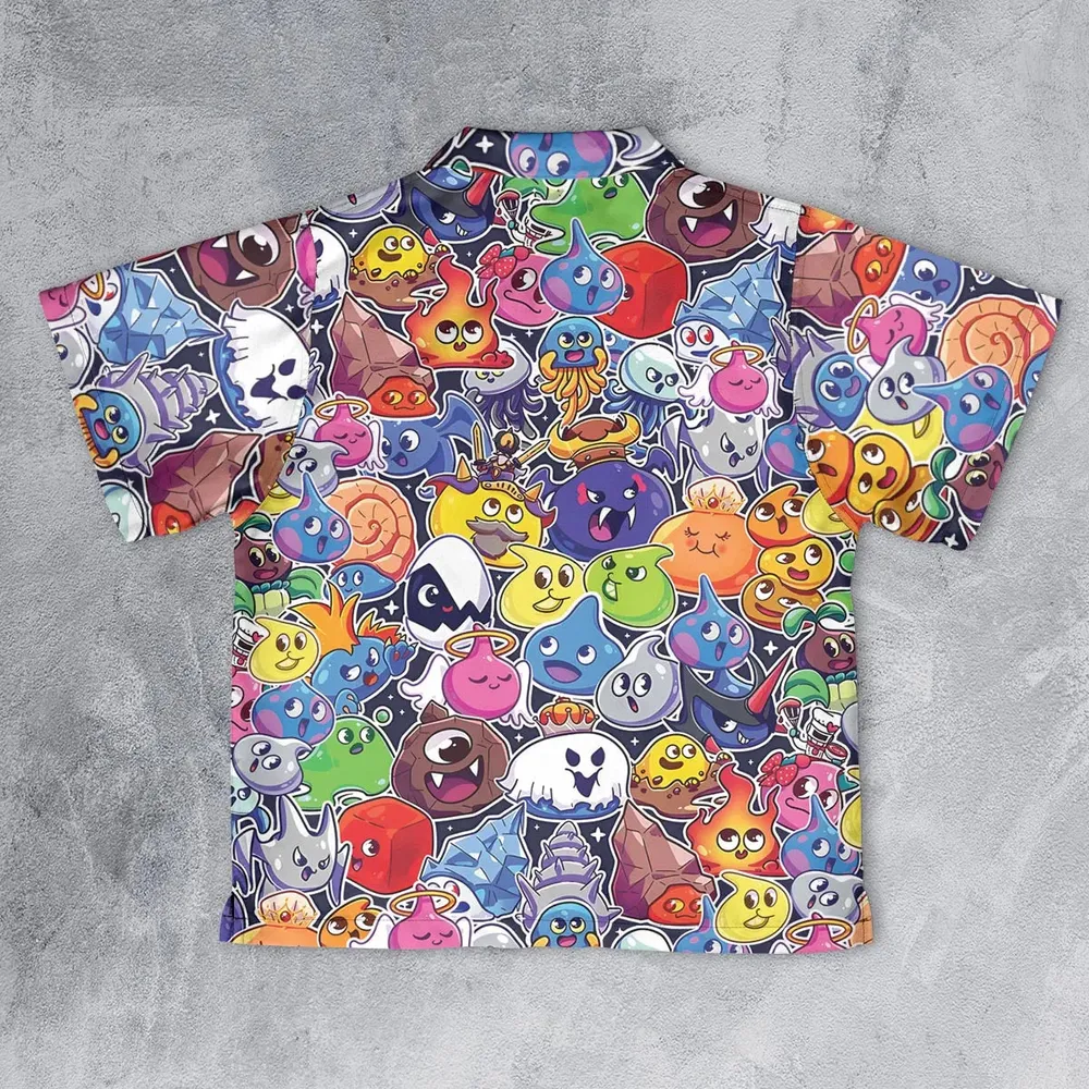 Slimes Dragon Quest Youth Hawaiian Shirt - 2