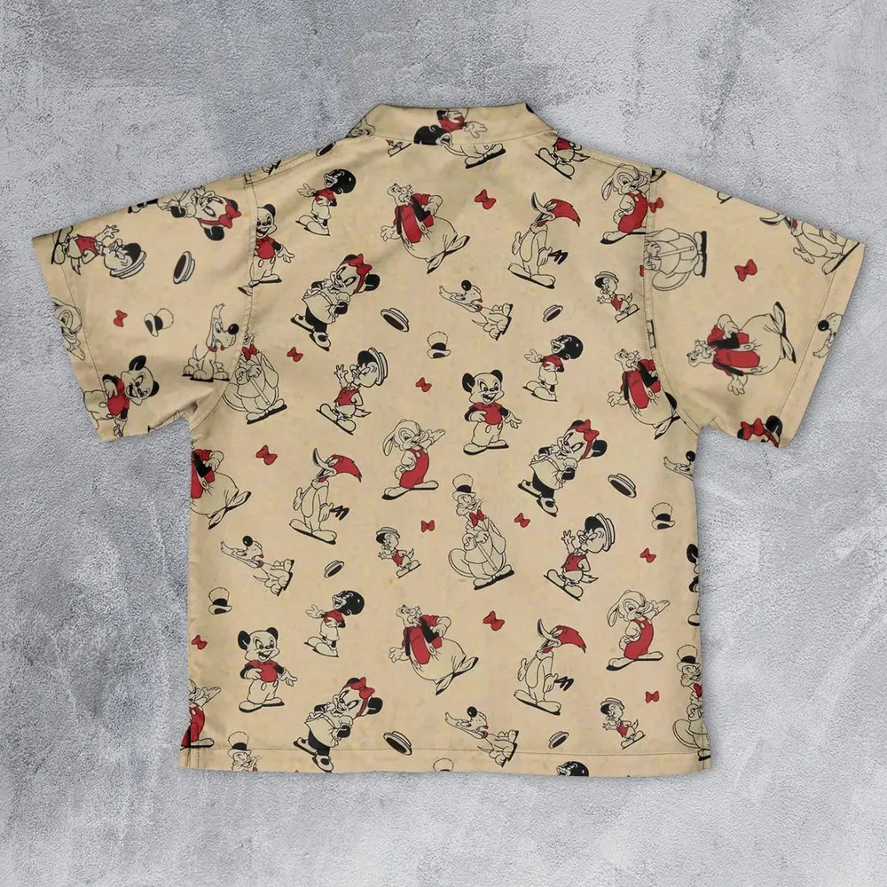 Walter Lantz's Famous Movie Characters Youth Hawaiian Shirt - 2