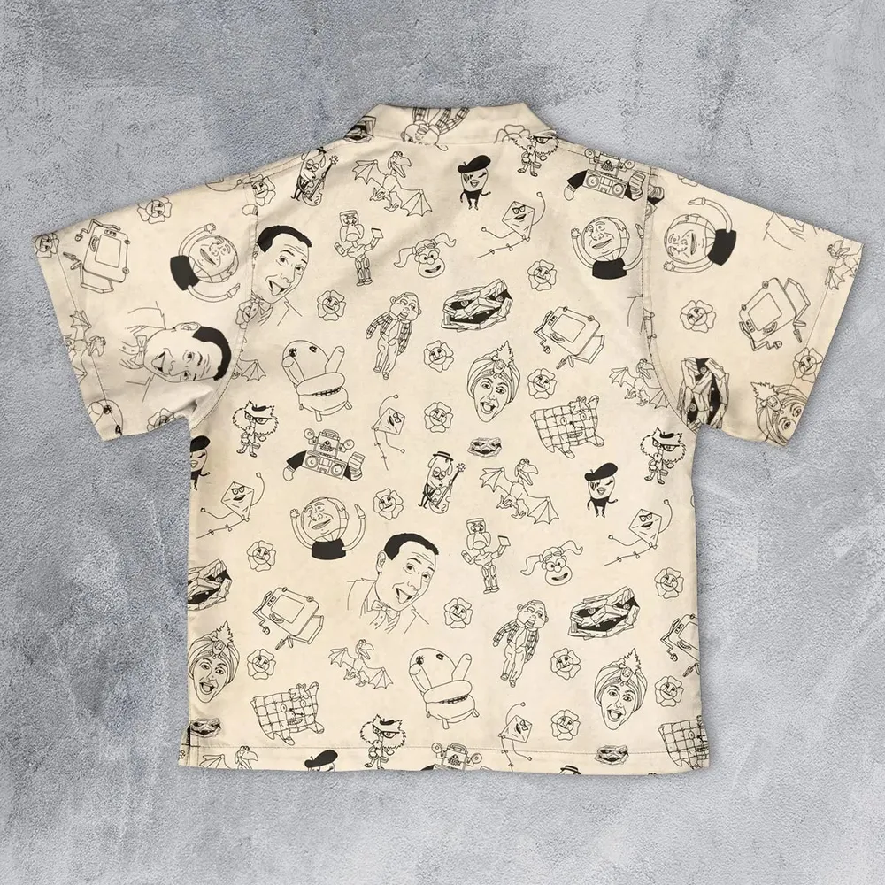 Pee-Wee's Playhouse Characters Youth Hawaiian Shirt - 2