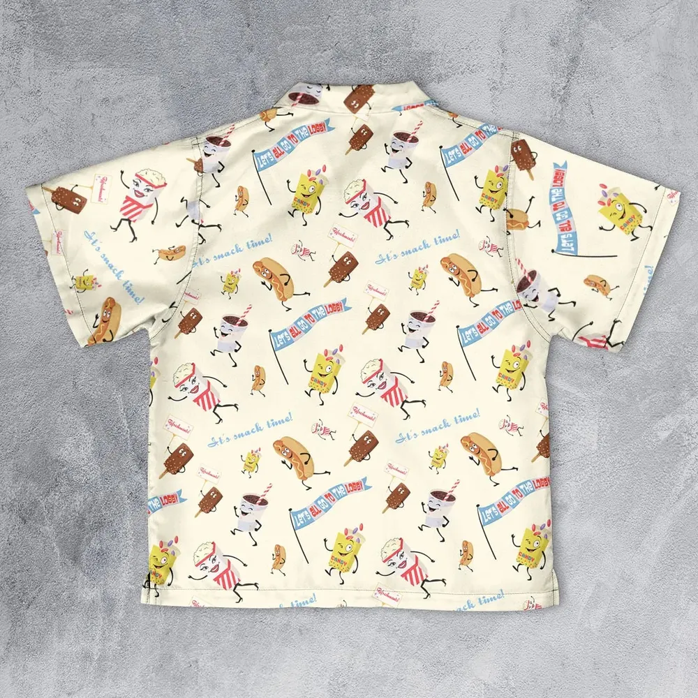 Let's All Go To The Lobby Retro Cartoon Youth Hawaiian Shirt - 2