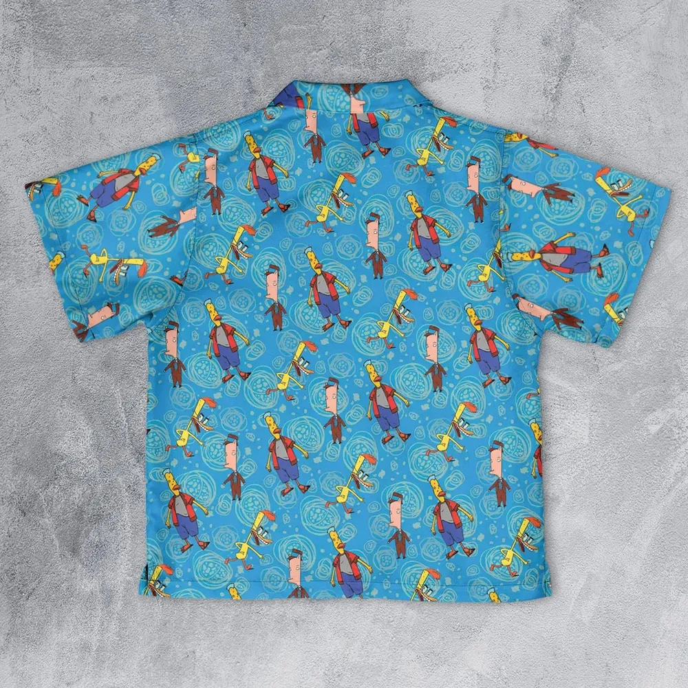 Animated Attitude Duckman Youth Hawaiian Shirt - 2