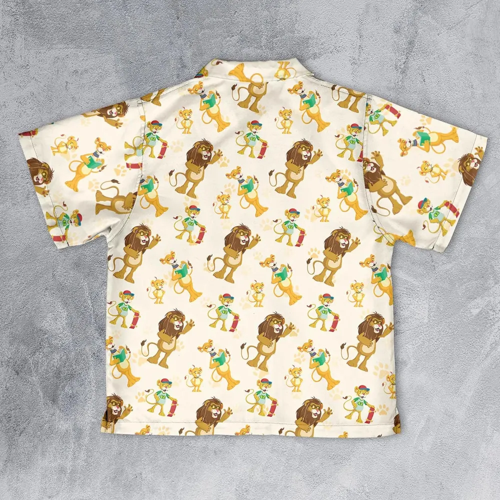 Between The Lions Characters Youth Hawaiian Shirt - 2