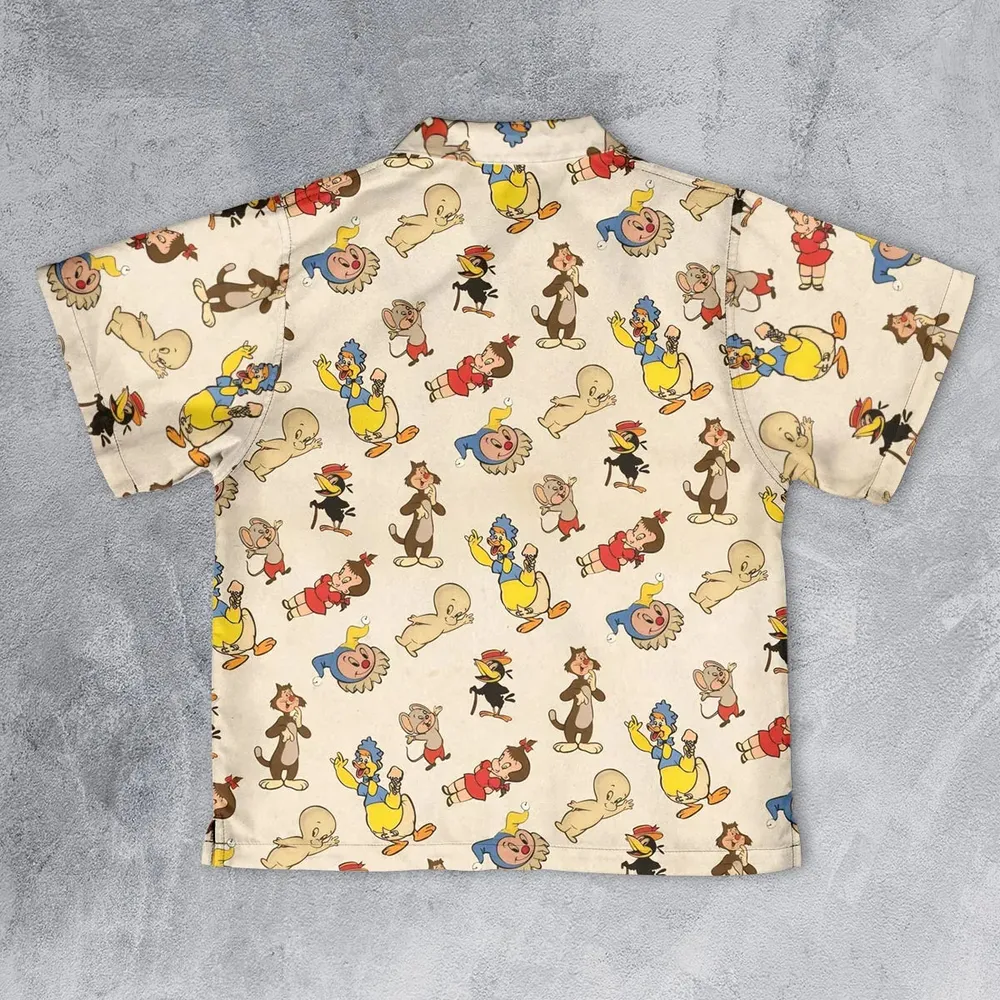 Harvey TV Stars Cartoon Characters Youth Hawaiian Shirt - 2