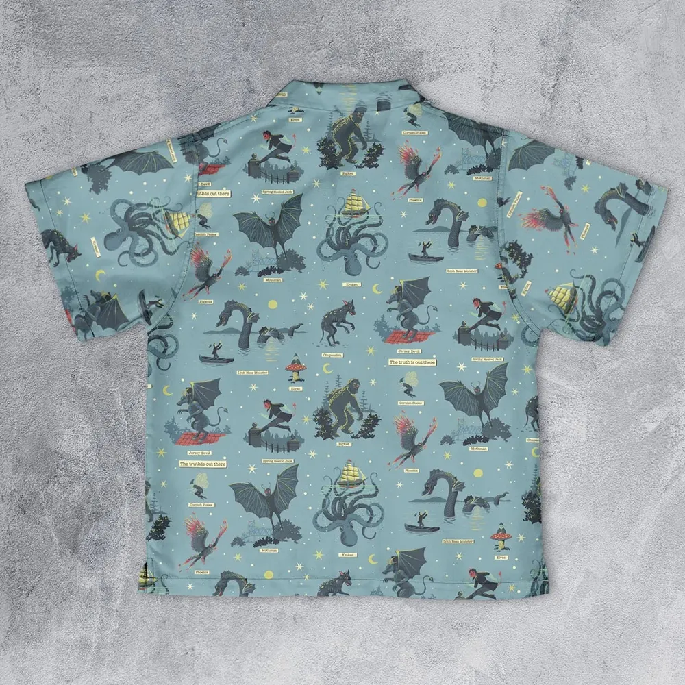Paranormal Creatures Youth Hawaiian Shirt - 2