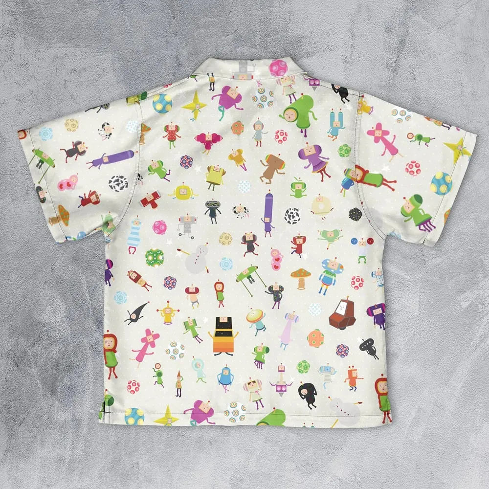 Cute Characters Katamari Youth Hawaiian Shirt - 2