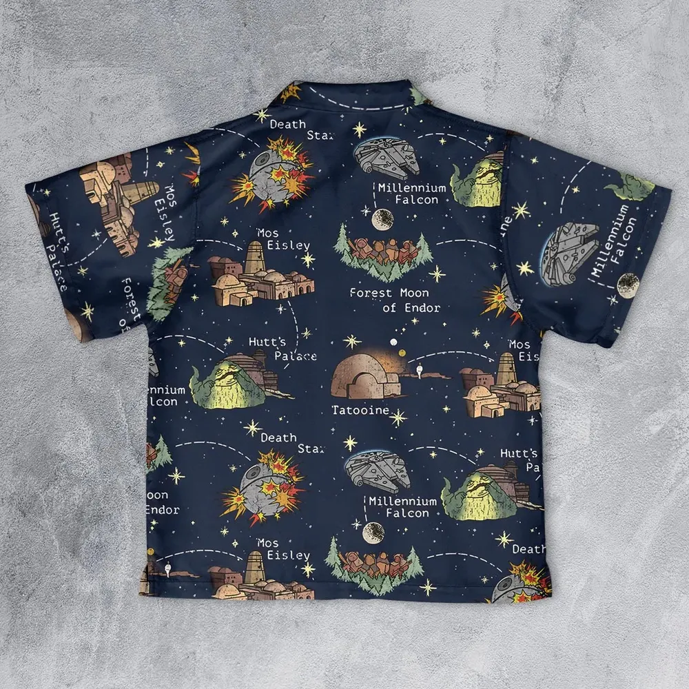 Points of Interest Star Wars Youth Hawaiian Shirt - 2