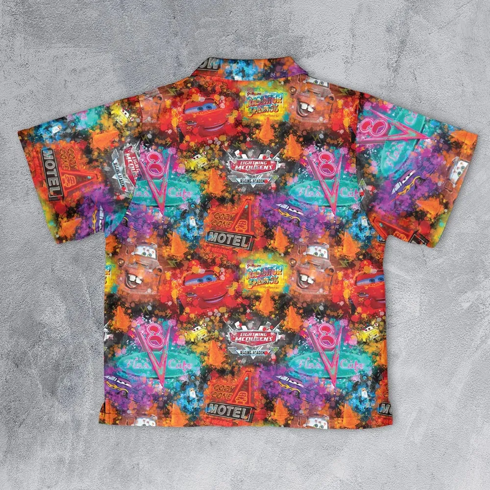 Neon Radiator Spring Cars Youth Hawaiian Shirt - 2