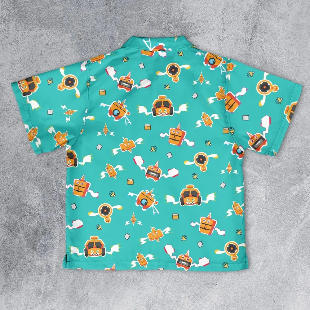 Pixel Rotom Electric Pokemon Youth Hawaiian Shirt - 2