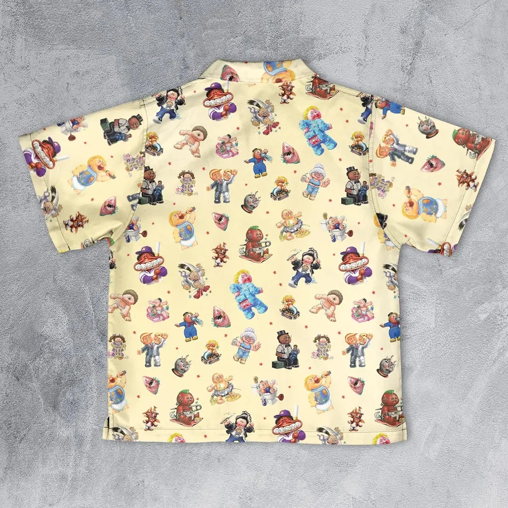 90s Garbage Pail Kids Youth Hawaiian Shirt - 2