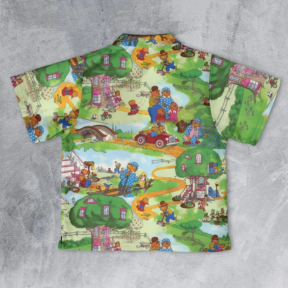 A Big Treehouse Berenstain Bears Youth Hawaiian Shirt - 2