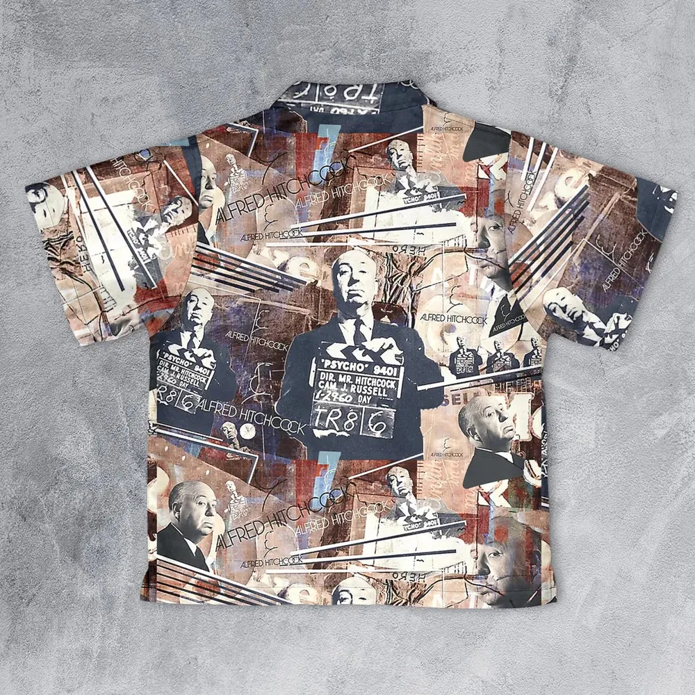 Alfred Hitchcock Aesthetic Youth Hawaiian Shirt - 2
