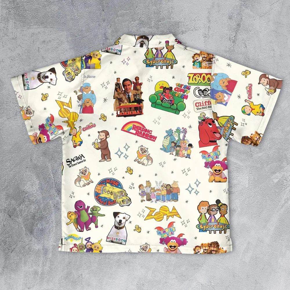 If You Were A PBS Kid Youth Hawaiian Shirt - 2