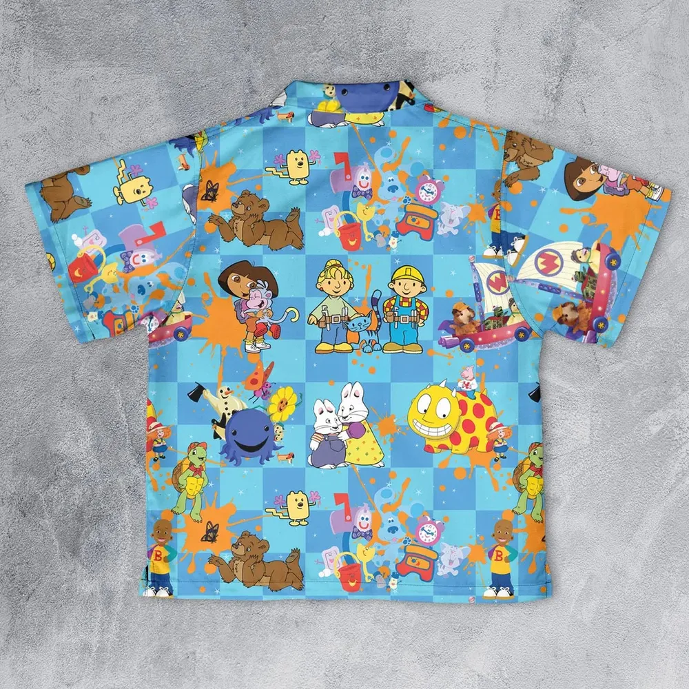 90s cartoon Nostalgic Youth Hawaiian Shirt - 2