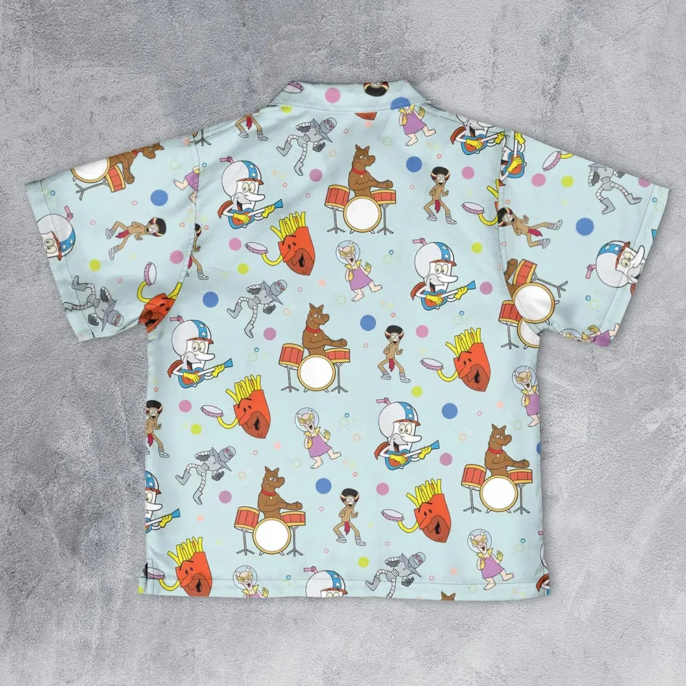 Aqua Unit Patrol Squad Team Youth Hawaiian Shirt - 2