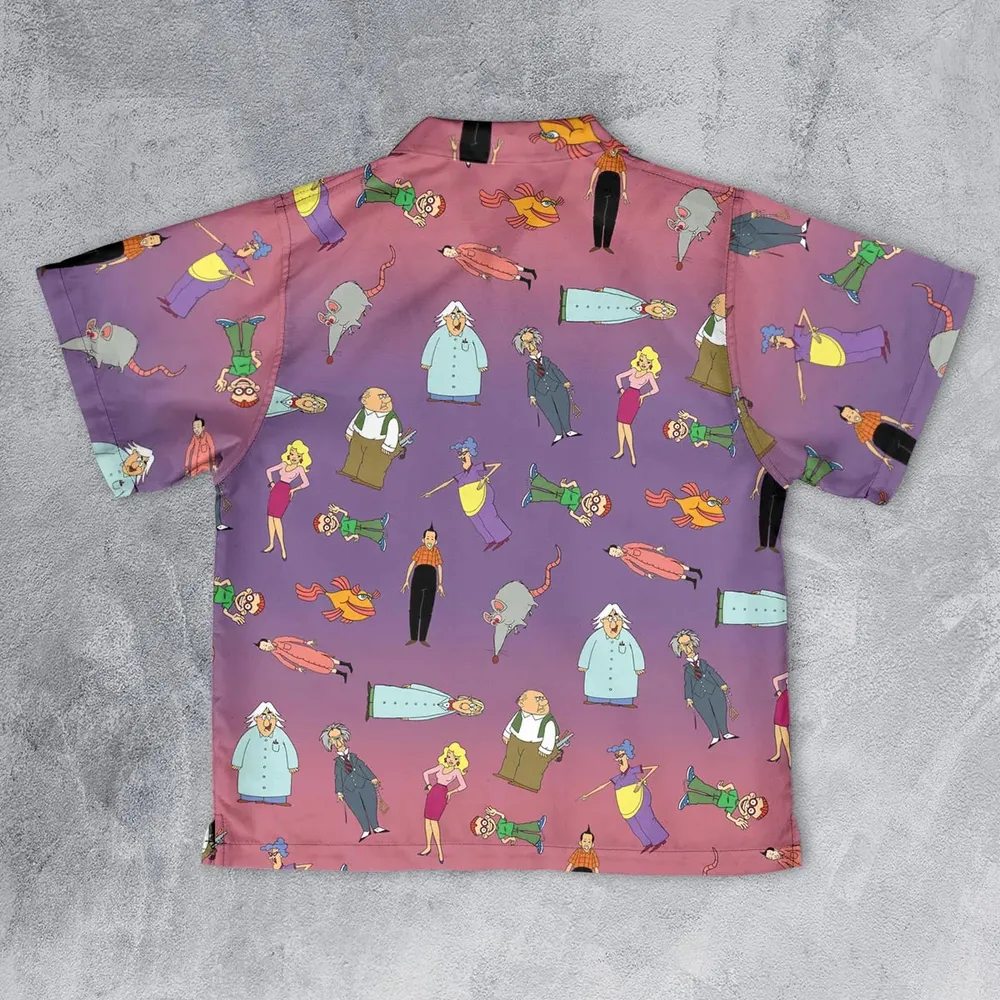 The Completely Mental Misadventures of Ed Grimley Characters Youth Hawaiian Shirt - 2