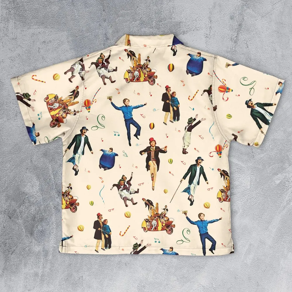 It's Scruumdidiyumptious Willy Wonka And Chocolate Factory Youth Hawaiian Shirt - 2