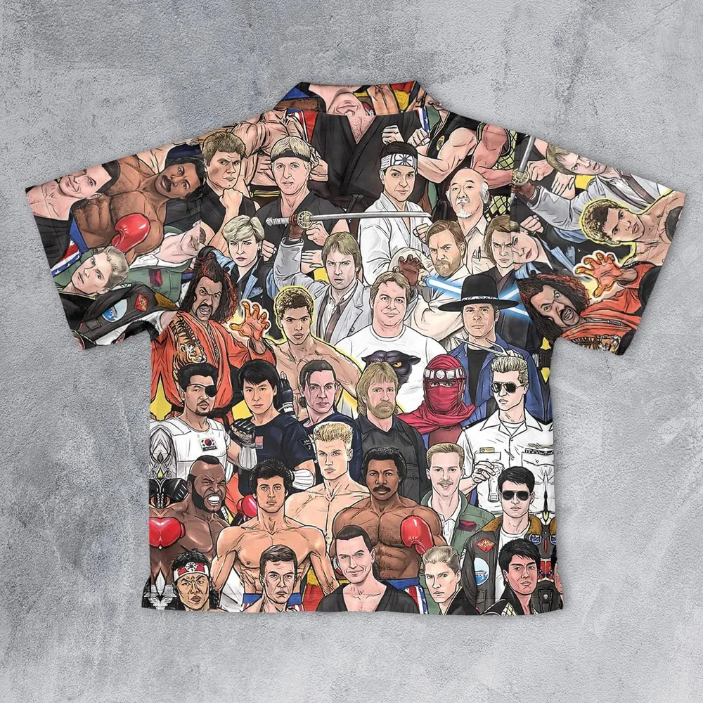 Martial Arts Stars Youth Hawaiian Shirt - 2
