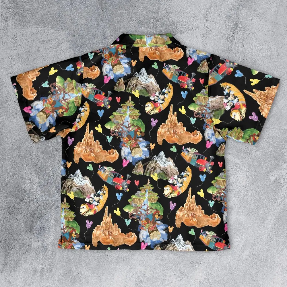 Mountain Magic Kingdom Parks Youth Hawaiian Shirt - 2
