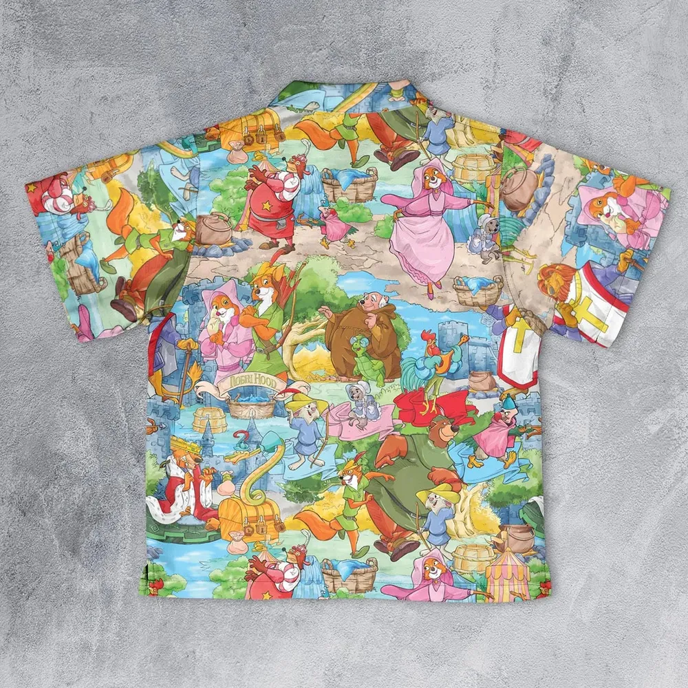 Archer Wood Plaid Robin Hood Youth Hawaiian Shirt - 2