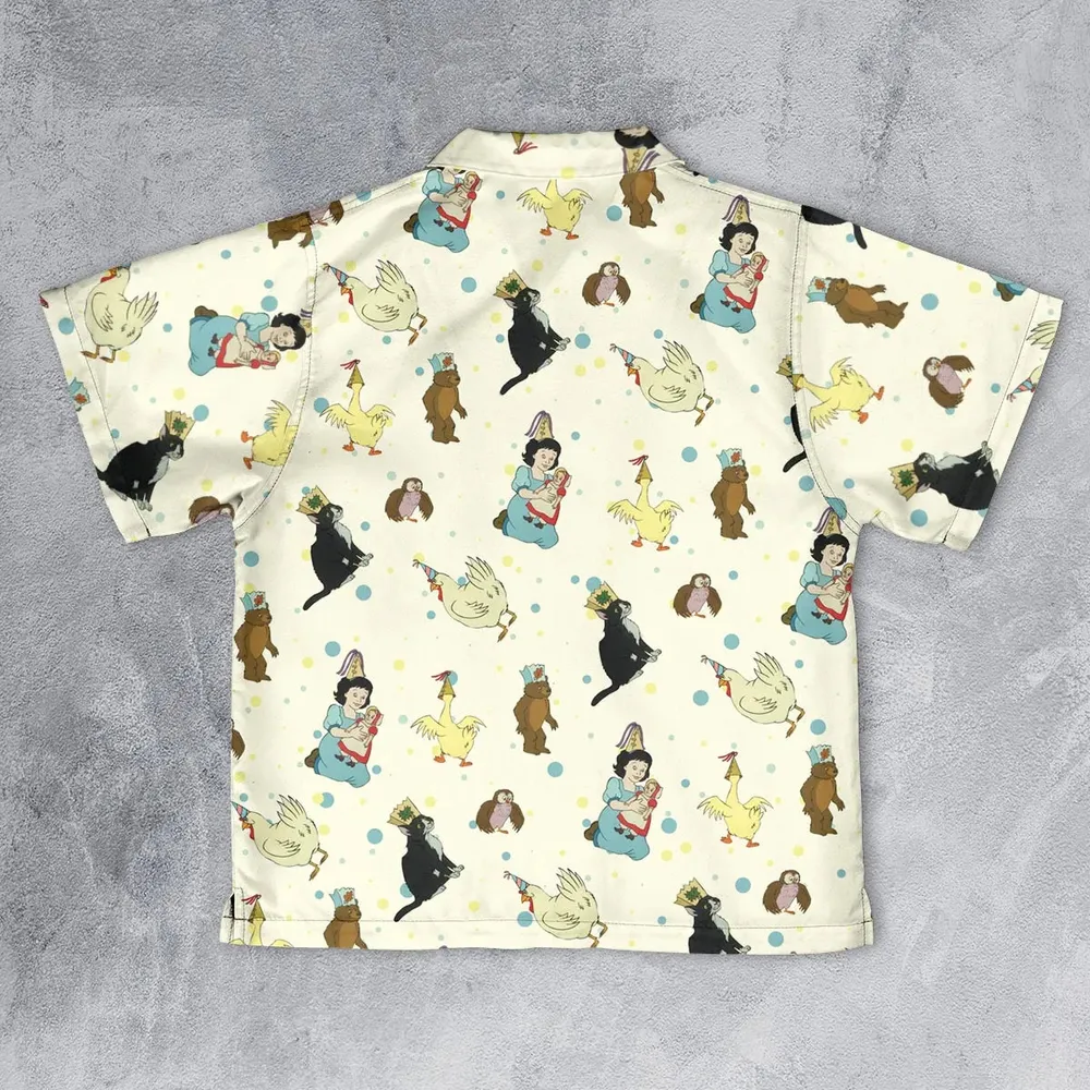 The Curious Cub and His Forest Friends Little Bear Youth Hawaiian Shirt - 2