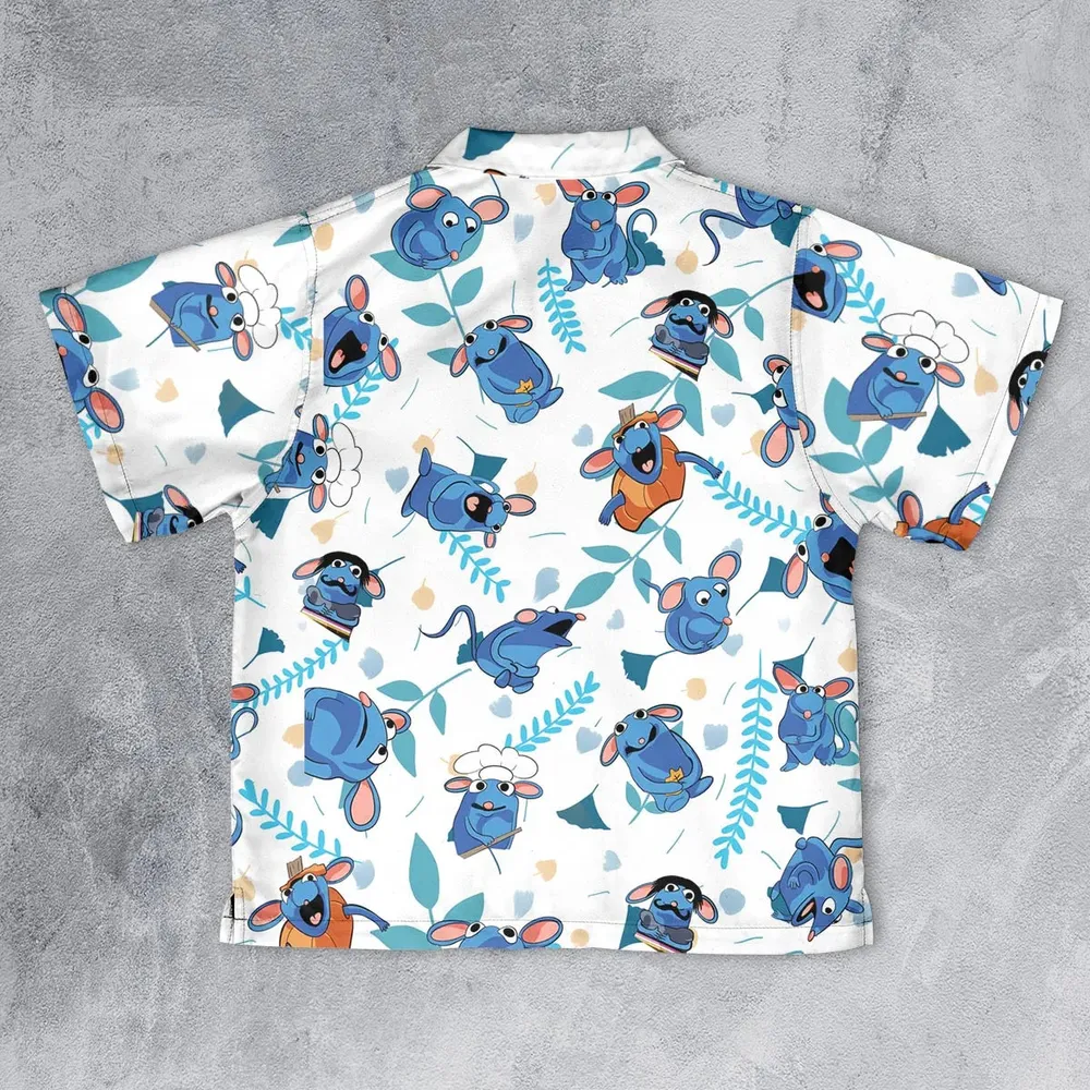 Cute Tutter Bear in the Big Blue House Youth Hawaiian Shirt - 2