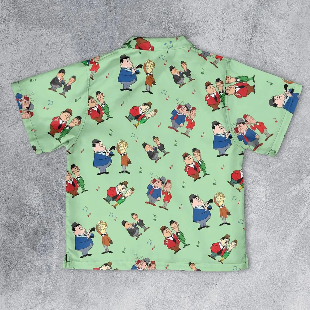 Another Fine Mess Laurel And Hardy Youth Hawaiian Shirt - 2